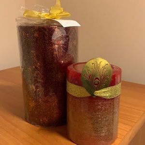 NWT glittery scented candles